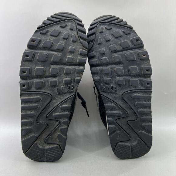 Nike Air Max 90 Premium Shoes Womens Size 8 Black Gray Casual Denim Low Sneakers - Picture 7 of 8